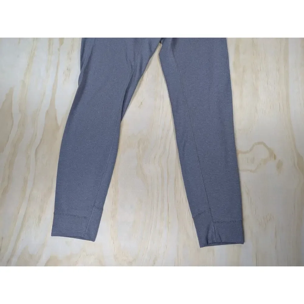 Patagonia Men's Large Midweight Capilene Baselayer Pants Polartec Grid Grey